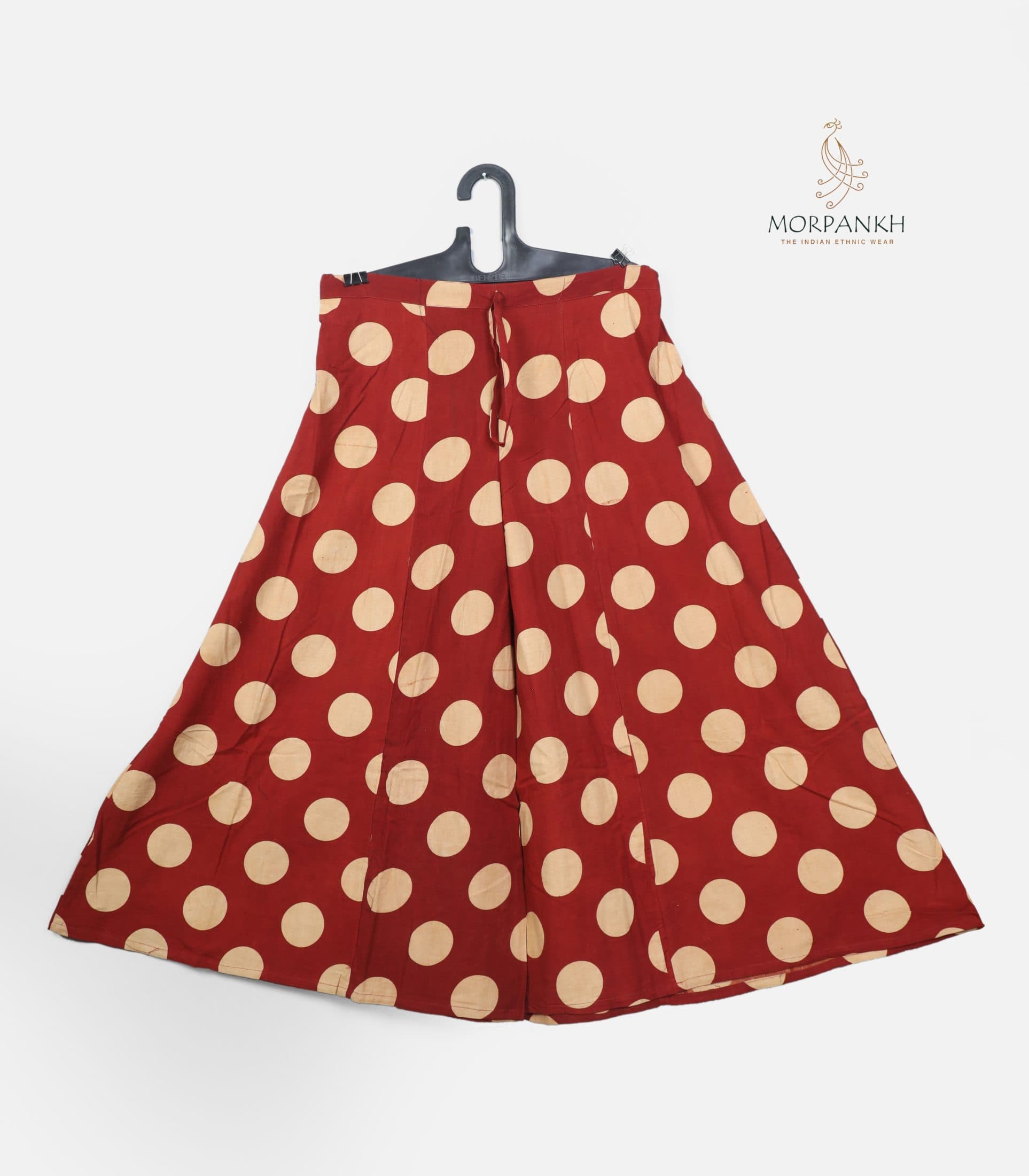Cotton Polka Print Skirt Palazzo